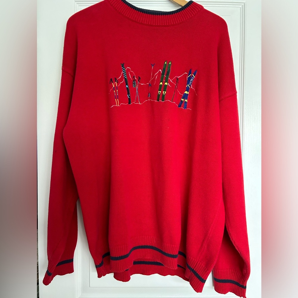 Nautica 100% Cotton Men’s Ski Sweater